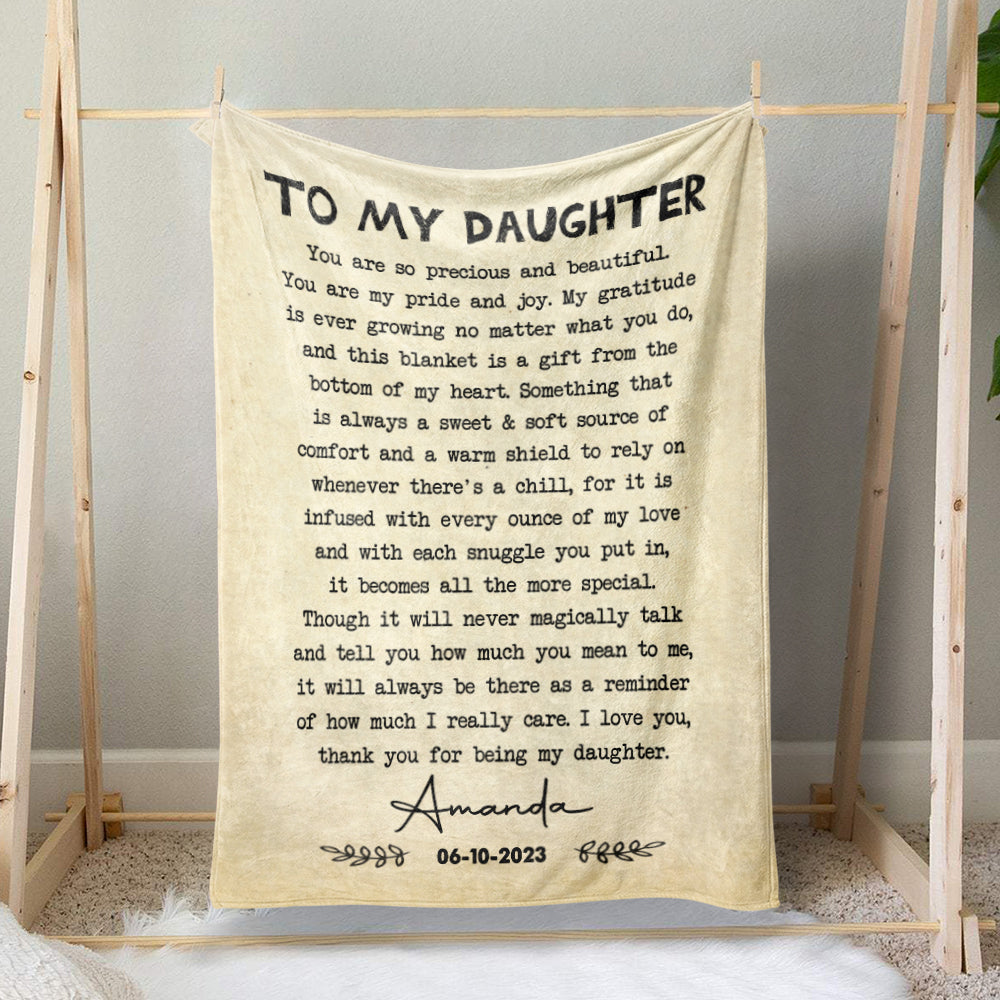 To my daughter cheap blanket love dad