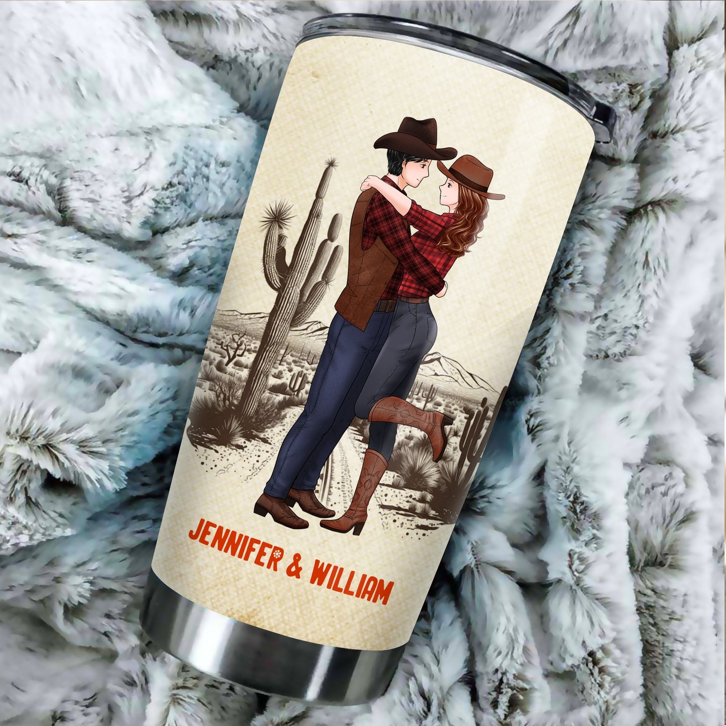 Personalized Cowboy Couple To My Wife I Did Not Marry You So I Could Live With You I Married You Tumbler