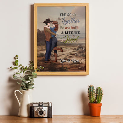 Personalized Couple Cowboy You And Me We Got This Poster Canvas