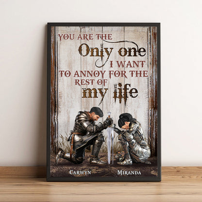 Personalized Couple Warrior Of God With Quote Love Poster Canvas