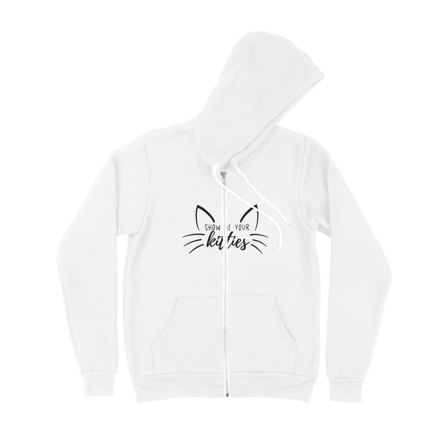 Cat Show Me Your Kitties - Premium Zip Hoodie