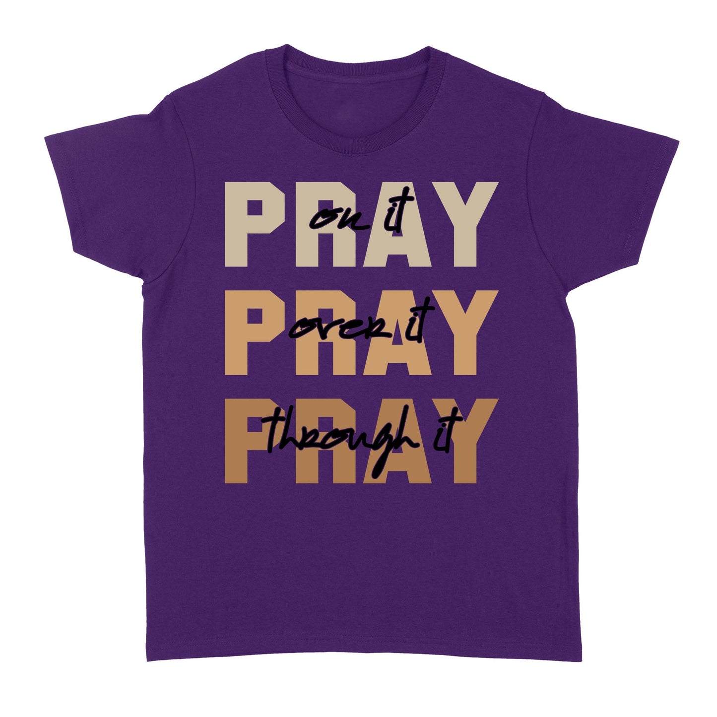 Christian Shirts, Faith T-shirt, Religious Shirt, Christian Tees, Jesus Shirt, Christian Shirts for Women and Men, Pray on It Standard Women's T-shirt