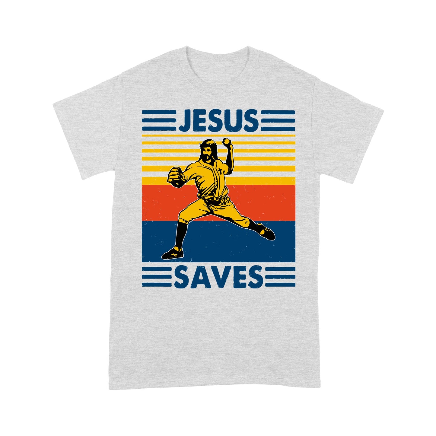 Jesus Saves Funny Vintage Baseball Standard T-Shirt