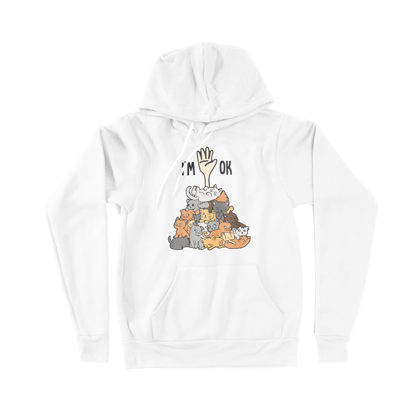 Full Of Cats Im Ok - Premium Hoodie