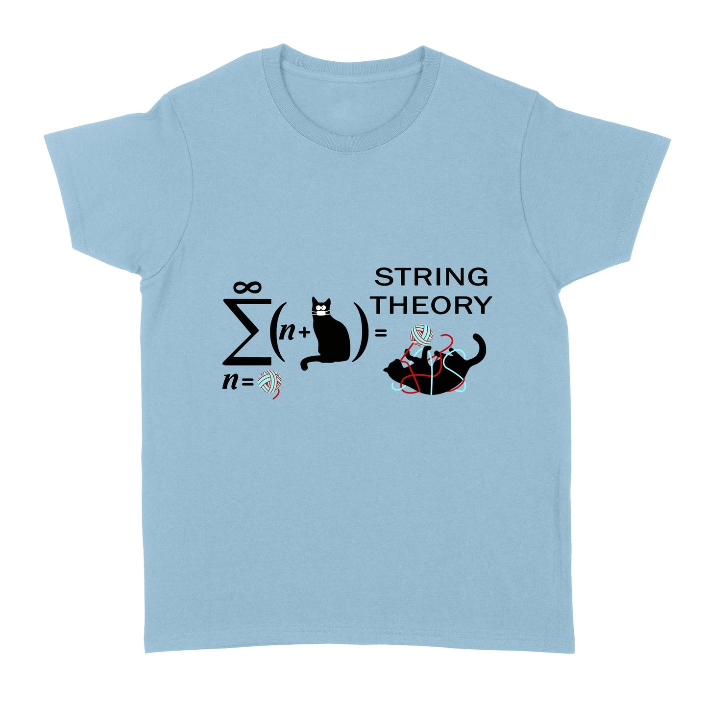 String Theory Cat Mask Funny Standard Women's T-shirt