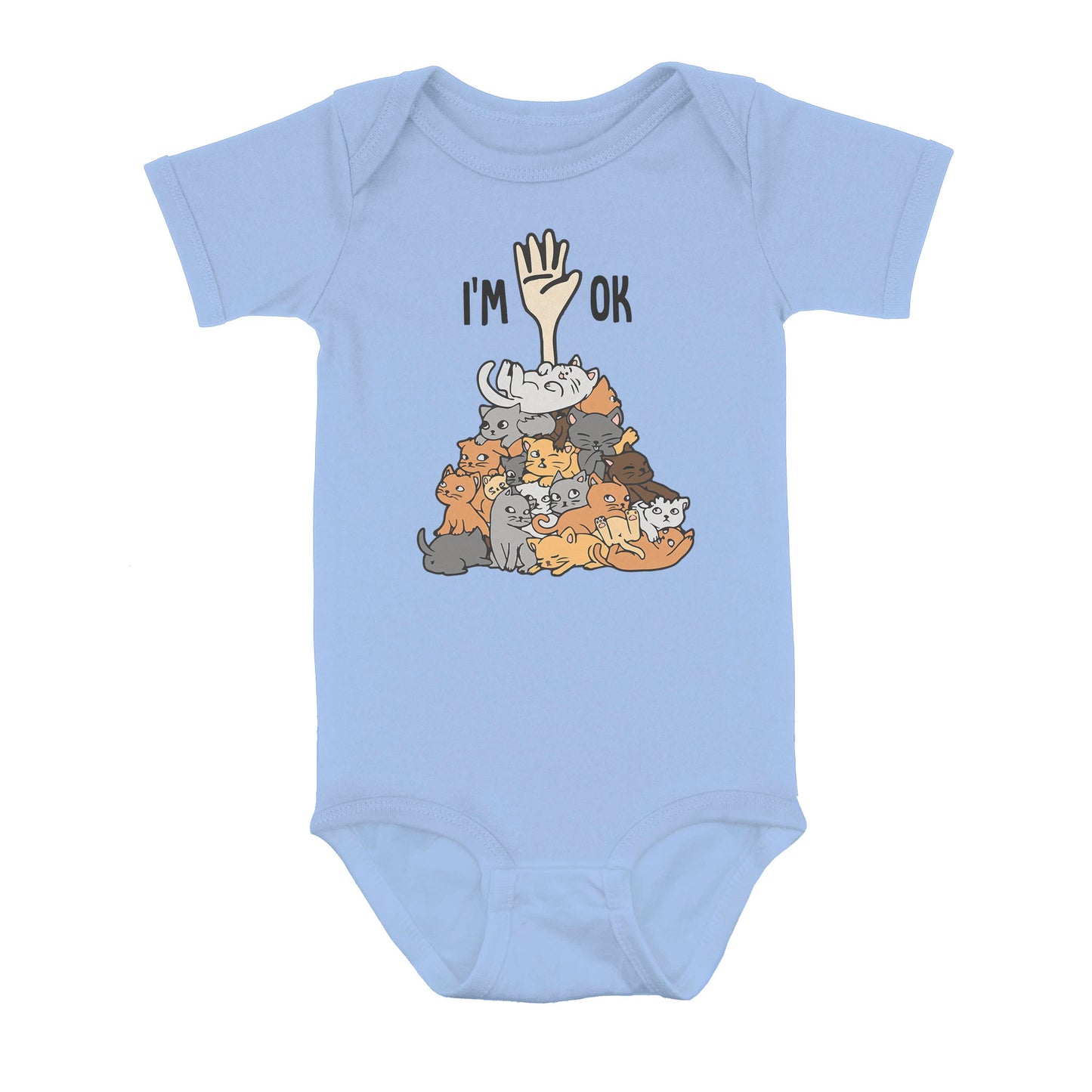 Full Of Cats Im Ok - Baby Onesie