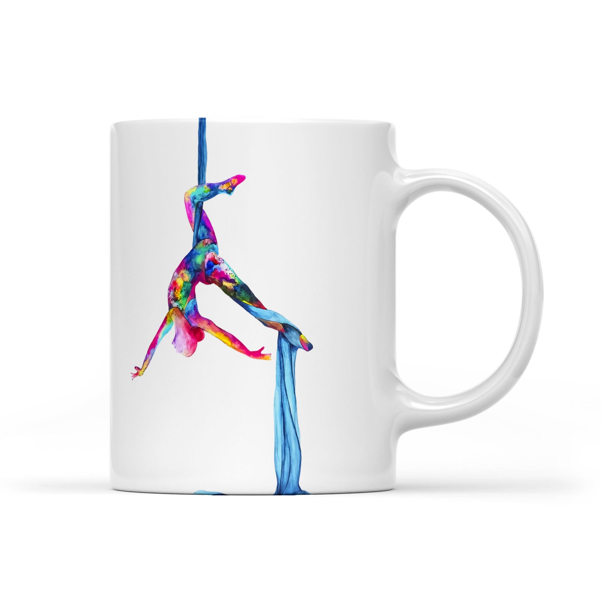 Watercolor Yoga White Edge-to-Edge Mug