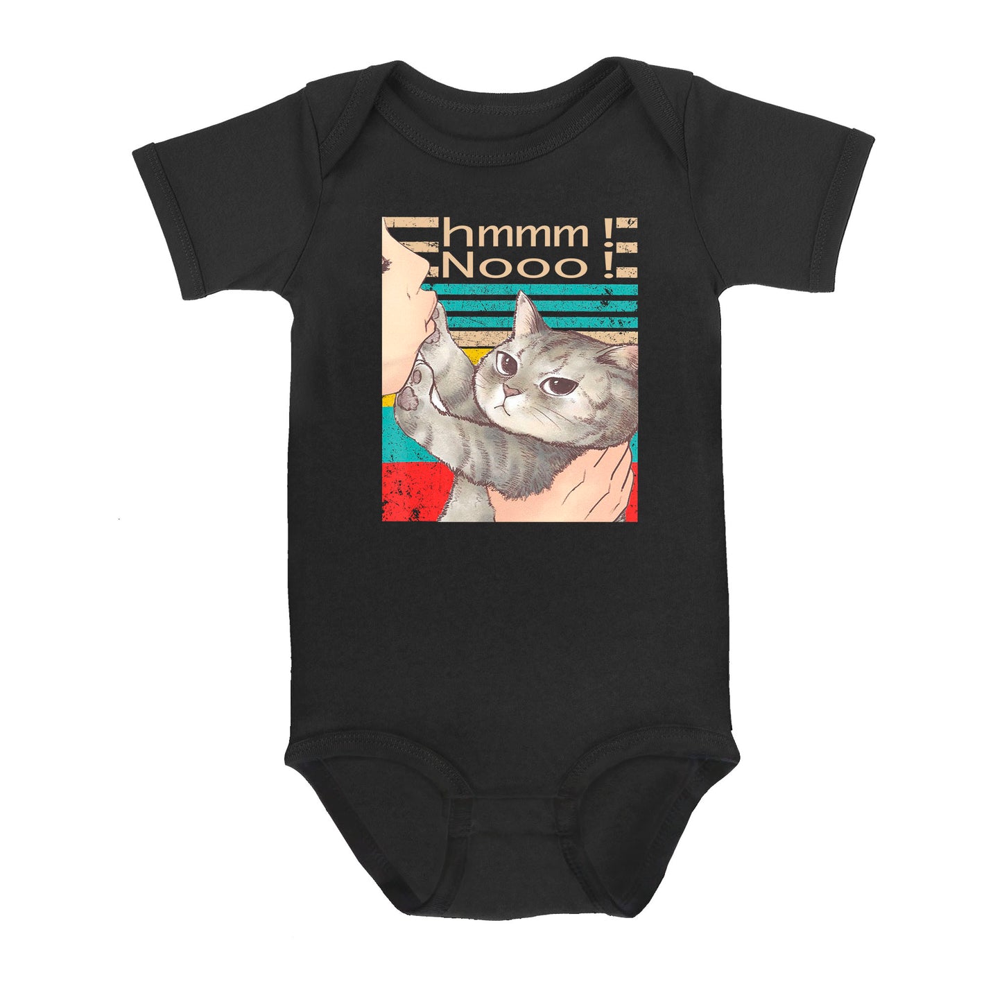 Cat Hmmm Nooo - Baby Onesie