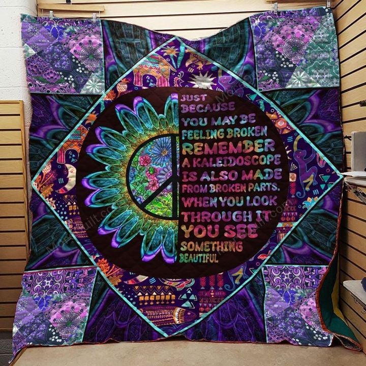 Hippie just because you may be feeling broken remember Fleece Blanket