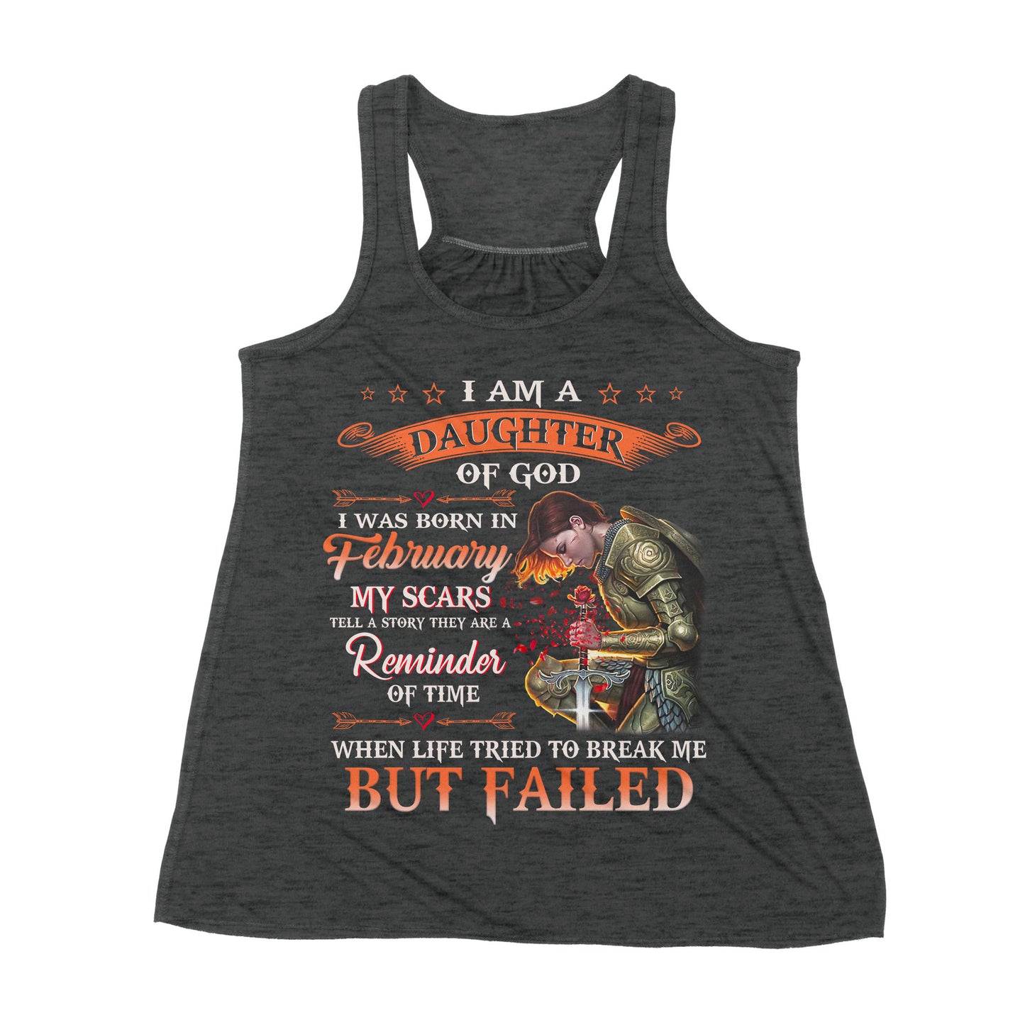 Premium Women's Tank - I'm A Daughter Of God I Was Born In February