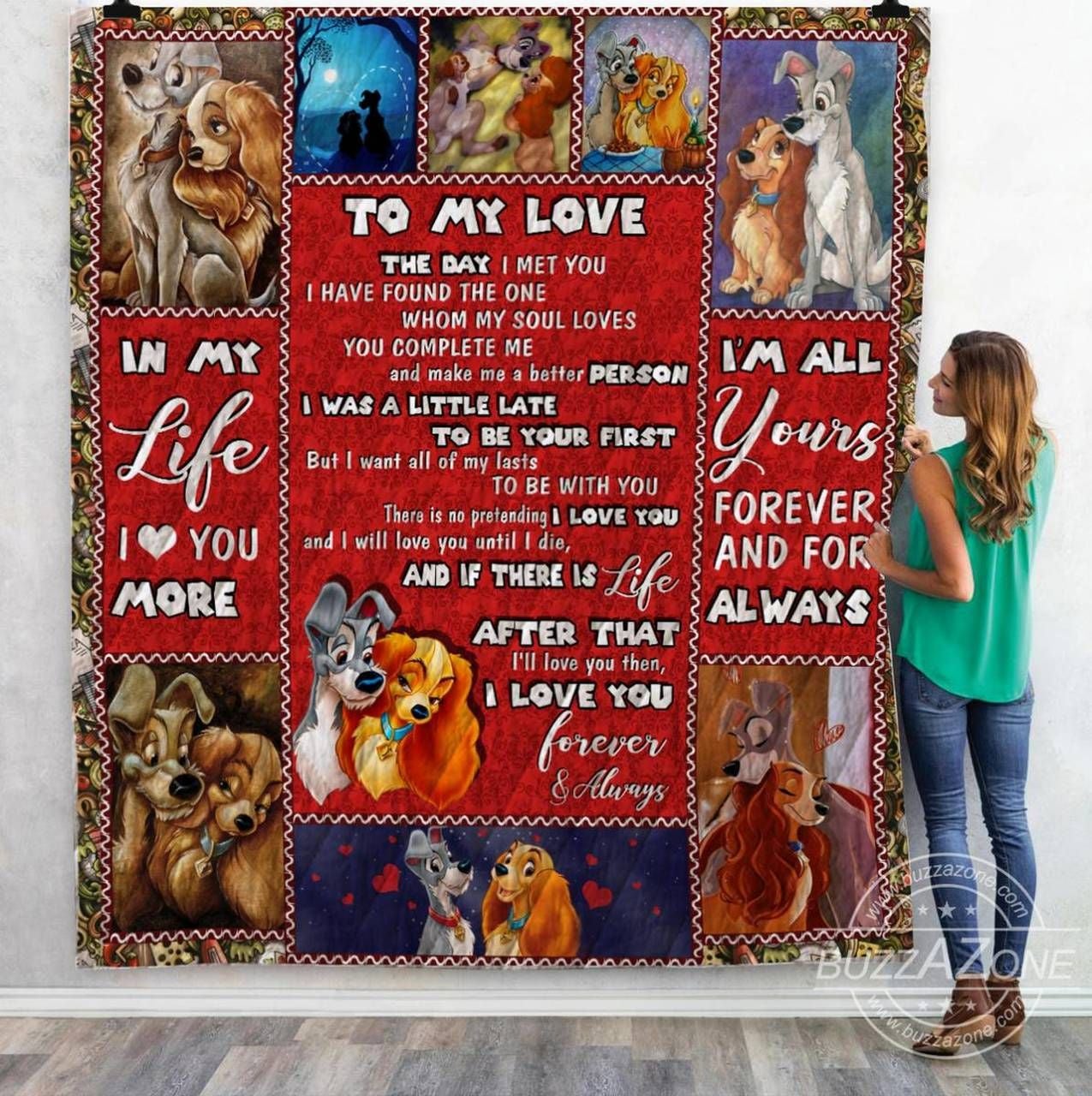 The One Whom My Soul Loves Lady The Tramp Fleece Blanket