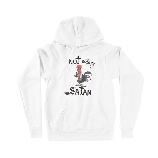 Not Today Satan Funny Chicken - Premium Hoodie