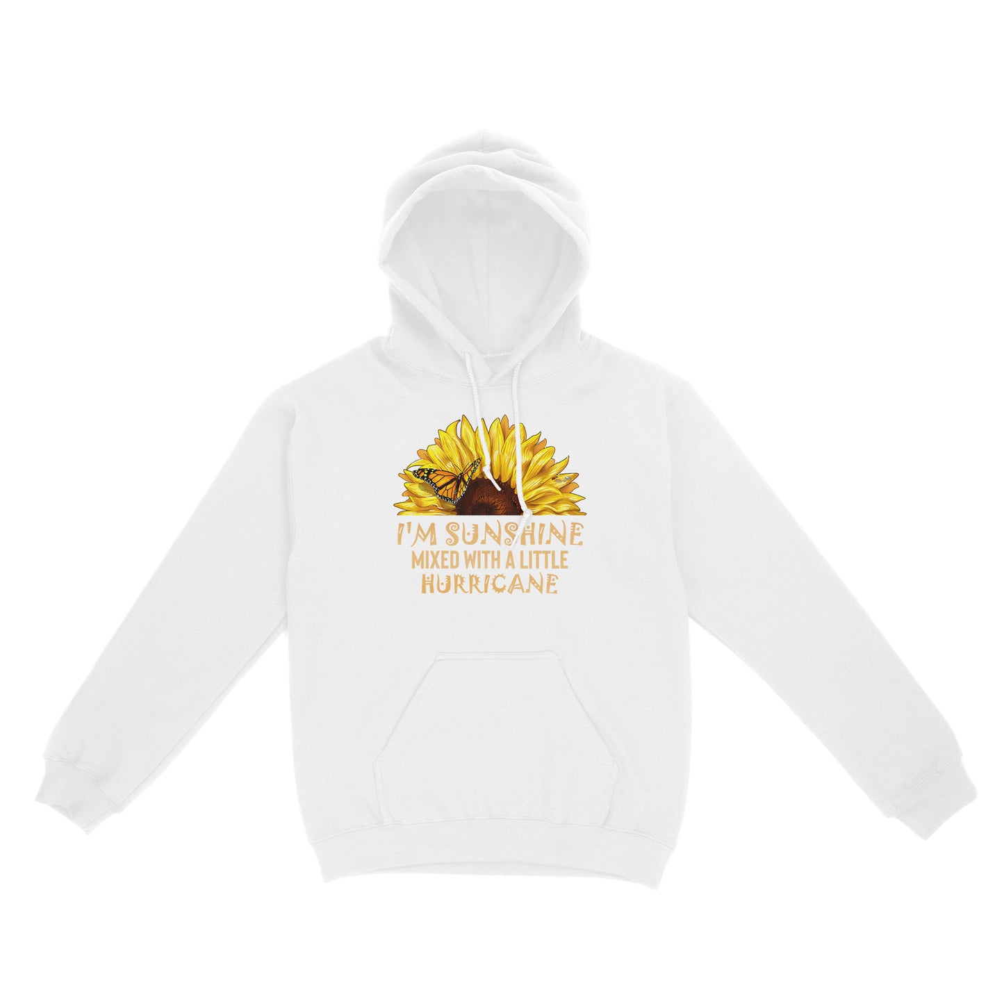 I’m Sunshine Mixed With A Little Hurricane Sunflower Butterfly Standard Hoodie