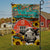Welcome to Our Farm Cow Sign Cow With Flowers Wreath Sign Garden Flag And House Flag