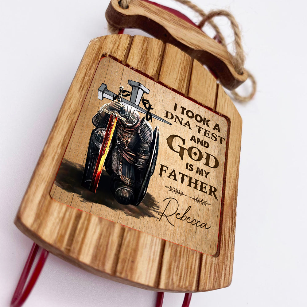 Personalized Man Warrior I Took A DNA Test And God Is My Father Sled Ornament