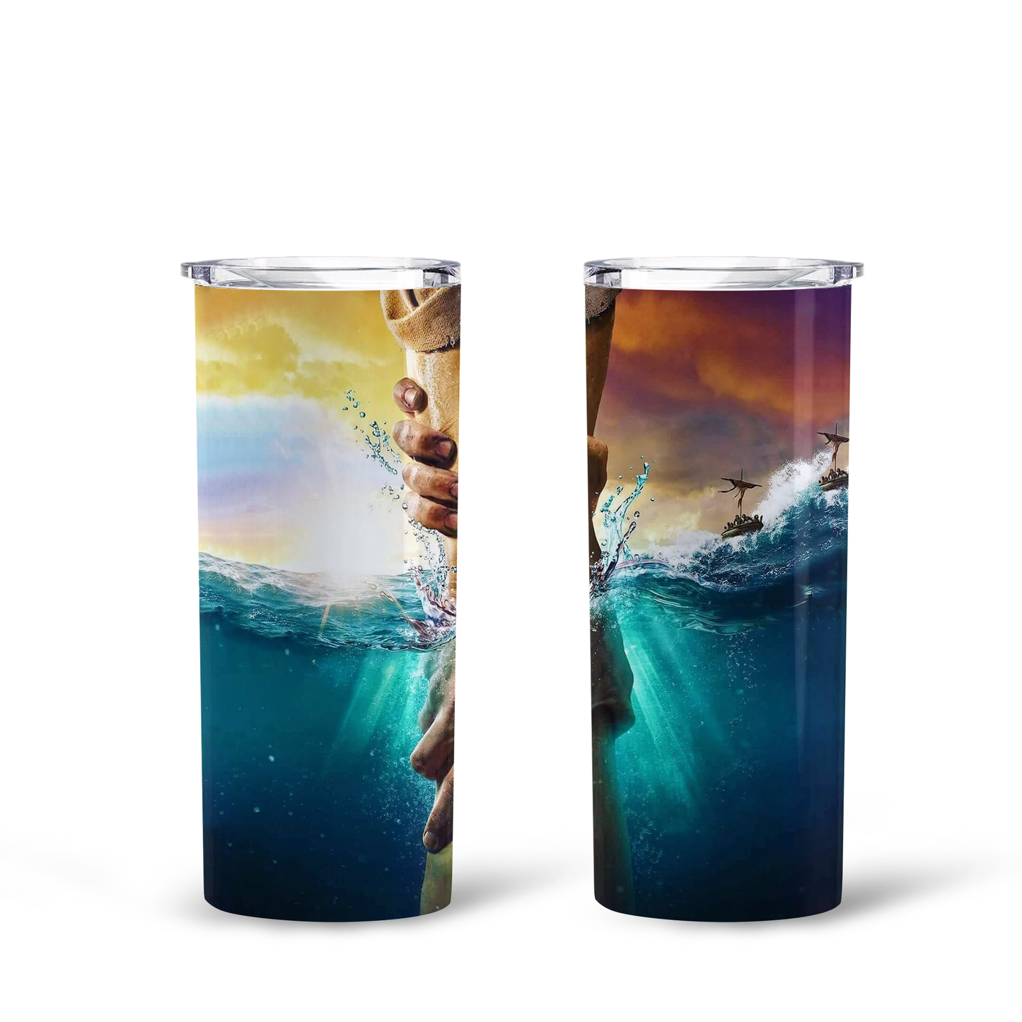 Hand of God Diamond Art Skinny Tumbler