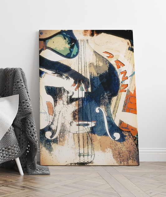 Double Bass Jazz Canvas Prints