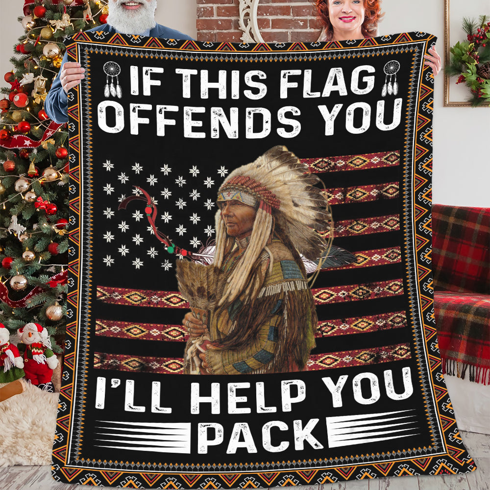 If This Flag Offends You This Vet Will Help You Pack Native American Blanket