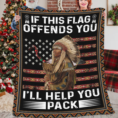 If This Flag Offends You This Vet Will Help You Pack Native American Blanket