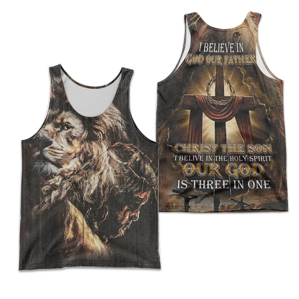 I Believe In God Our Father I Believe In Christ The Son  3D All Over Print Shirt And Hooded