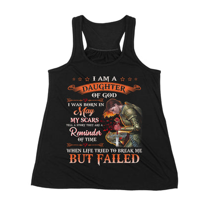 Premium Women's Tank - I'm A Daughter Of God I Was Born In May