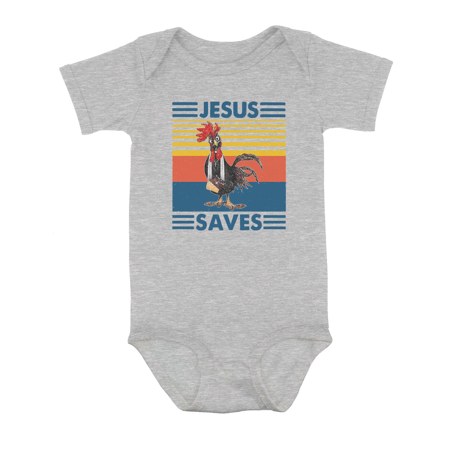 Chicken Jesus Saves - Baby Onesie