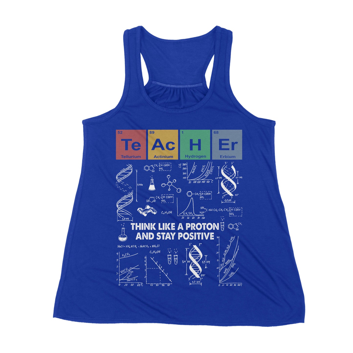 Premium Women's Tank - Teacher Think Like A Proton And Stay Positive