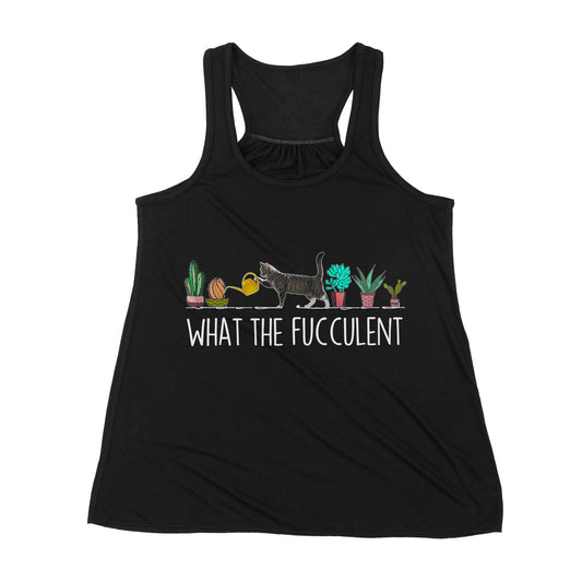 Premium Women's Tank - Cat Watering Plants