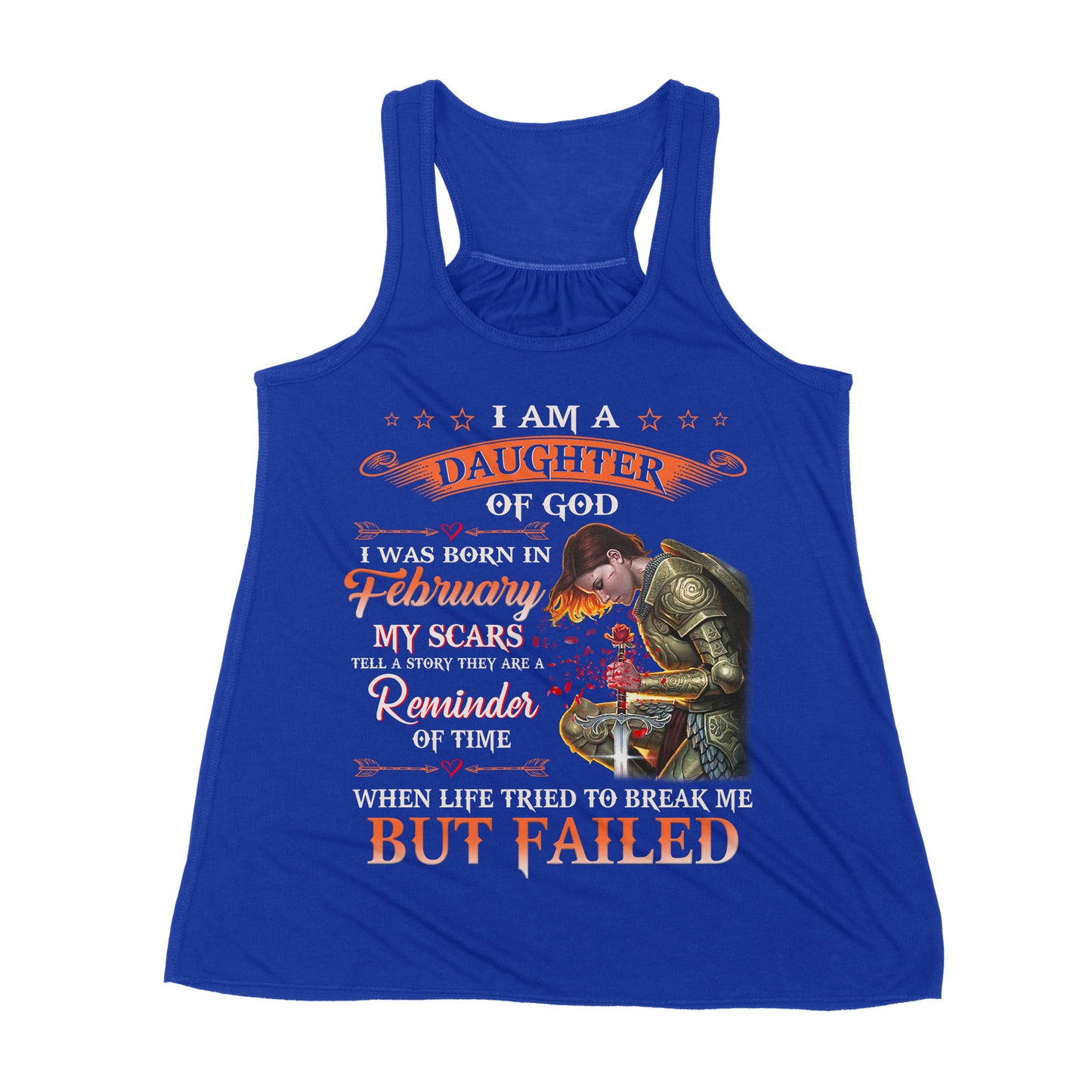 Premium Women's Tank - I'm A Daughter Of God I Was Born In February