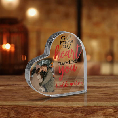 Personalized Photo All Of Me Loves All Of You Heart Acrylic Plaque