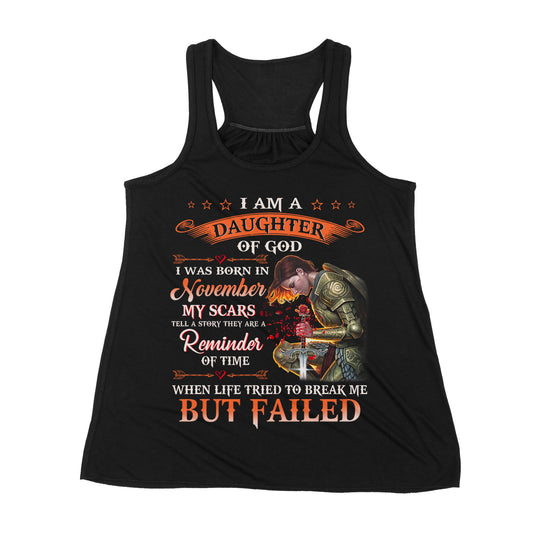 Premium Women's Tank - I'm A Daughter Of God I Was Born In November