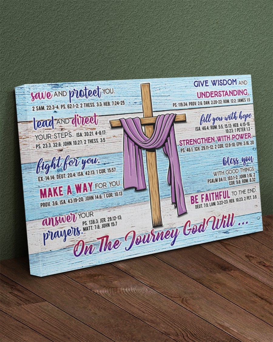 On the Journey God Will Canvas Prints