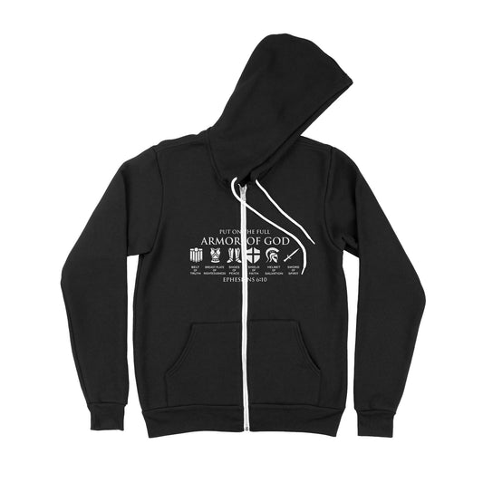 Put On The Full Armor Of God Ephesians 6 10 - Premium Zip Hoodie