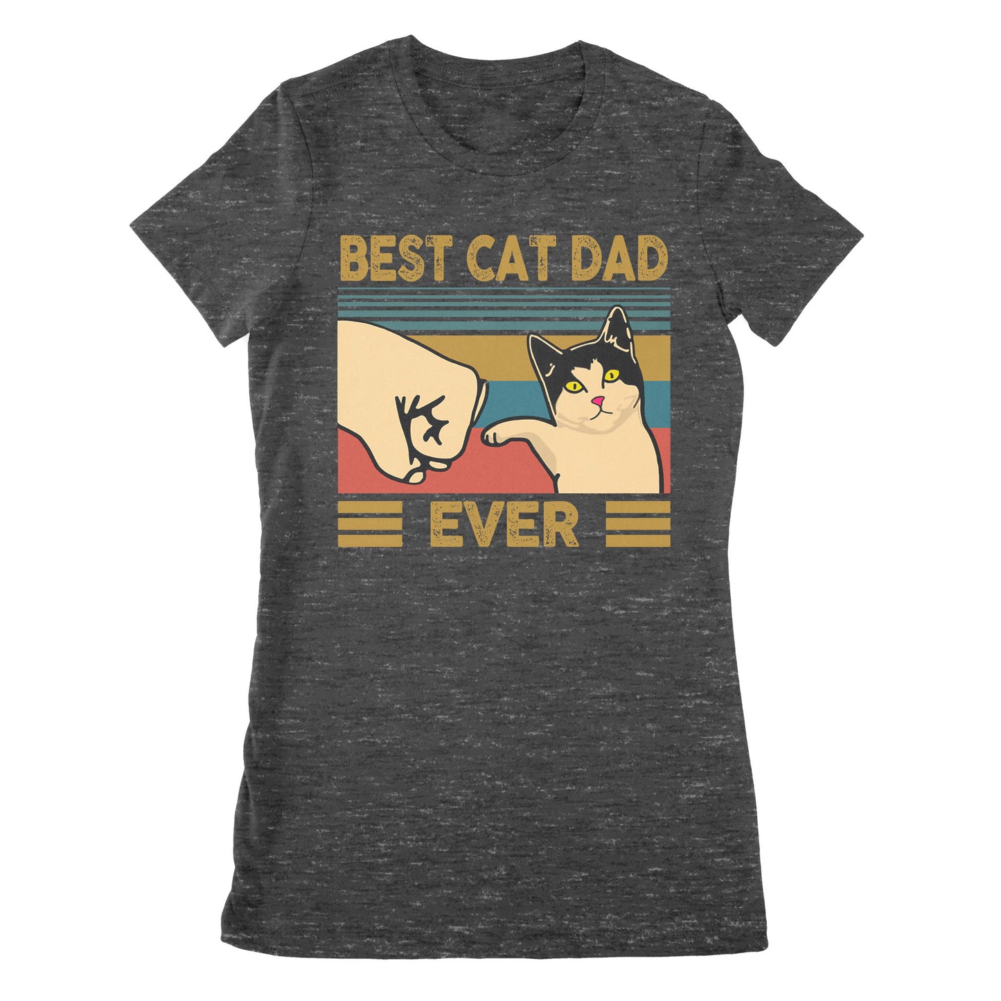 Premium Women's T-shirt - Best Cat Dad Ever