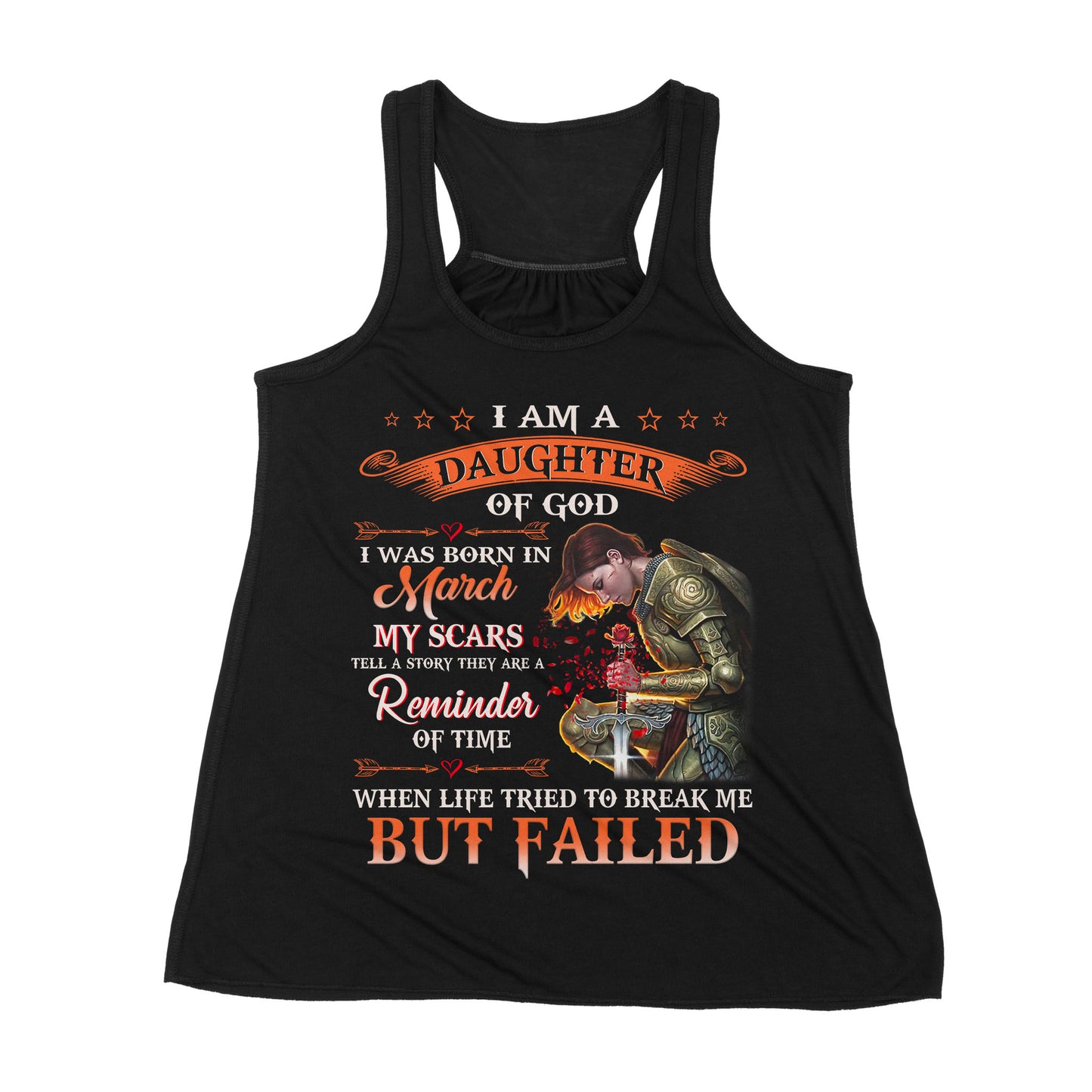 Premium Women's Tank - I'm A Daughter Of God I Was Born In March