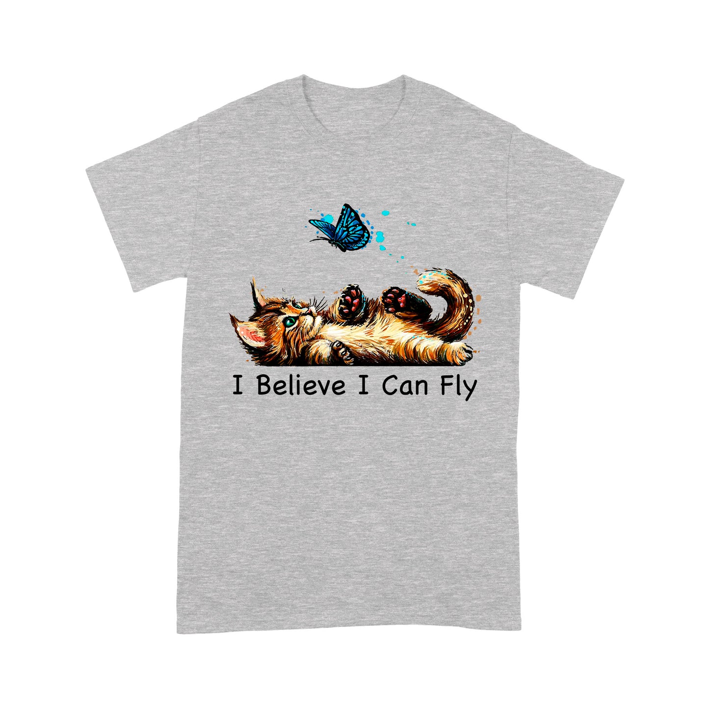 Premium T-shirt - Funny Cat i Believe I Can Fly