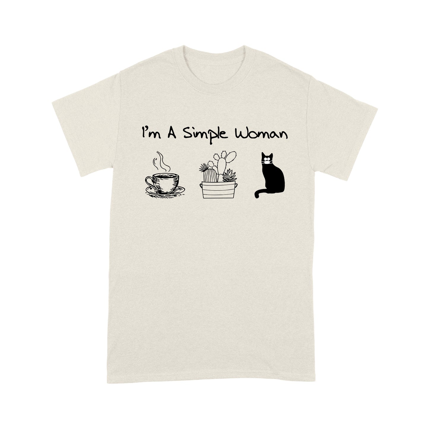 Premium T-shirt - I’m A Simple Woman Coffee Plants Cat