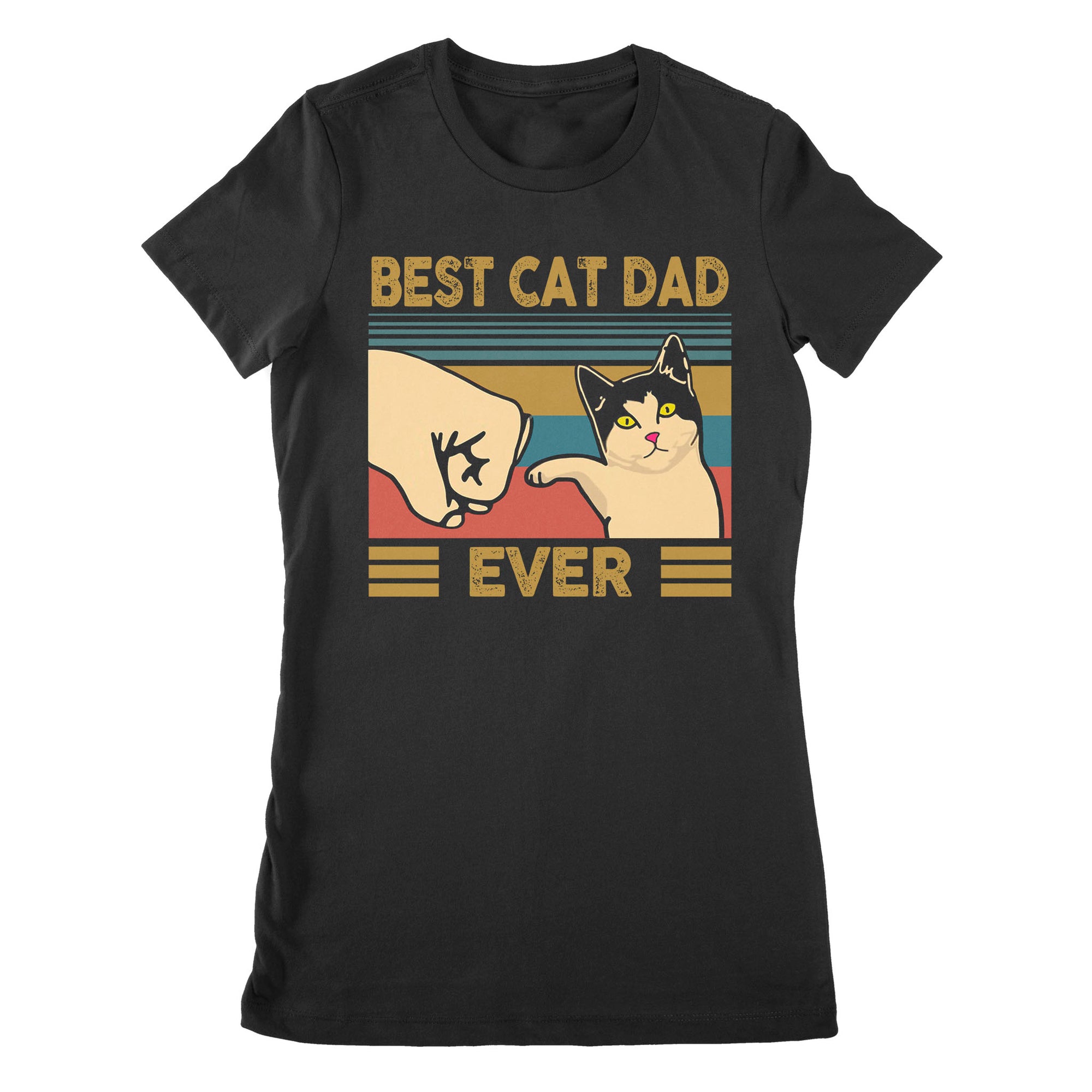 Premium Women's T-shirt - Best Cat Dad Ever