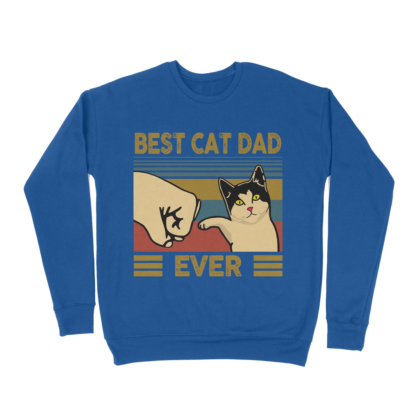 Premium Crew Neck Sweatshirt - Best Cat Dad Ever