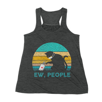 Premium Women's Tank - Cat Wear Mask Ew People Covid