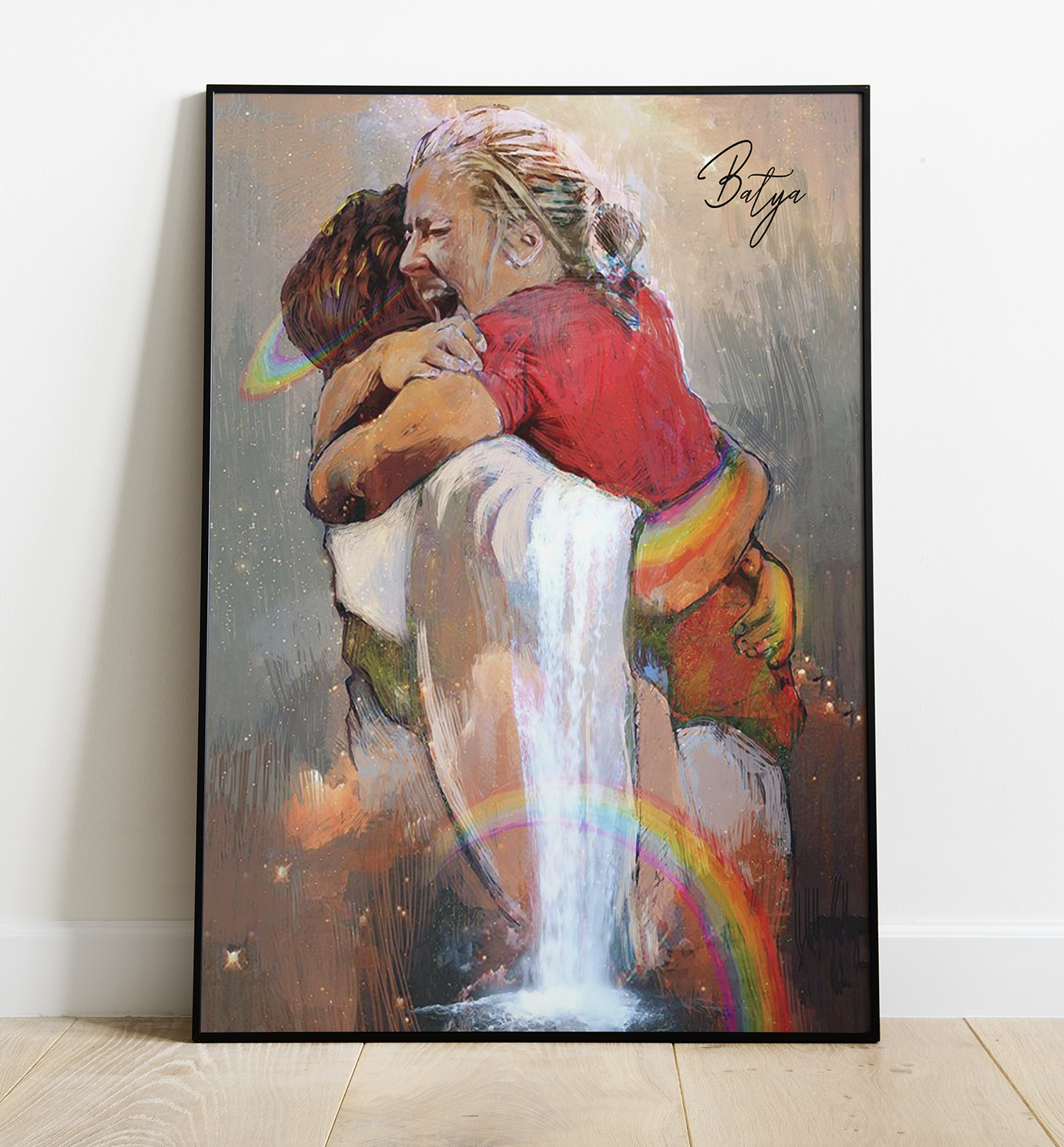 Personalized First Day In Heaven Female Painting Poster
