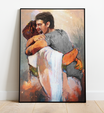 First Day In Heaven Male Painting Poster