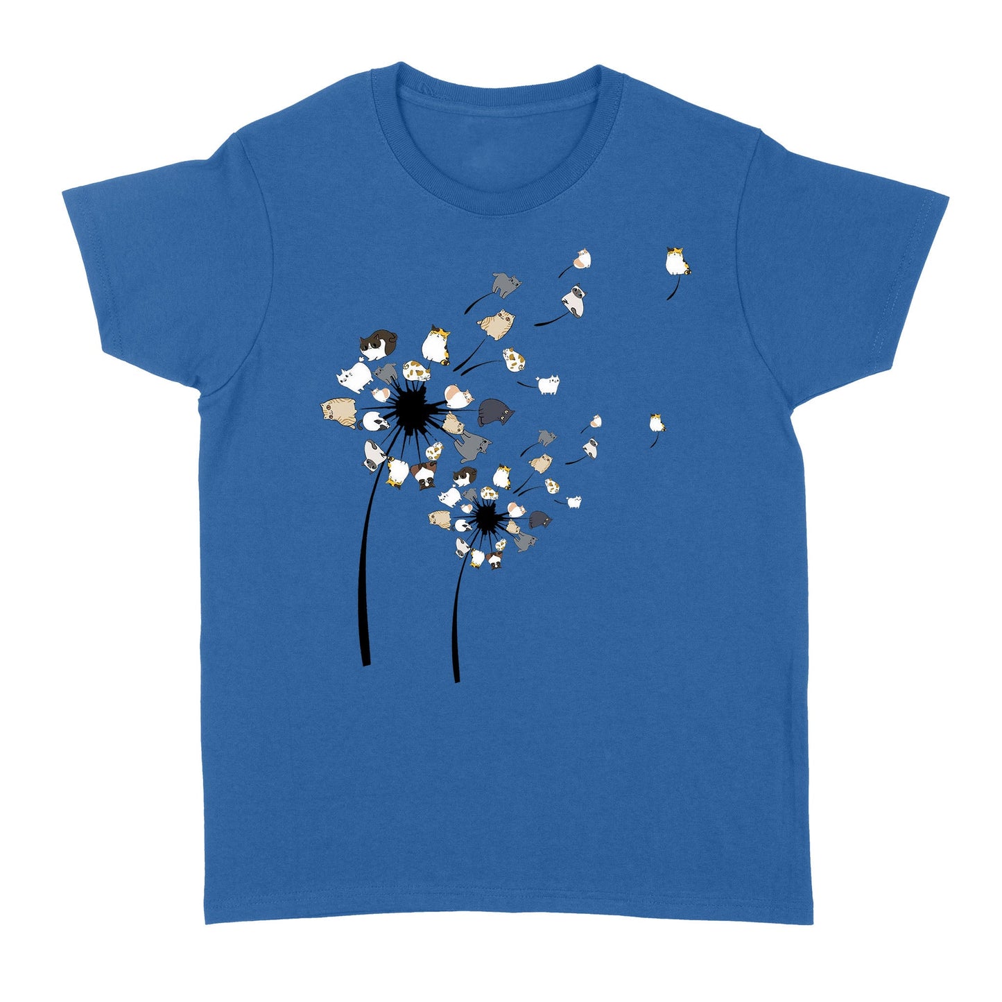 Dandelion Cats Flower Colorful Pet Cat Standard Women's T-shirt