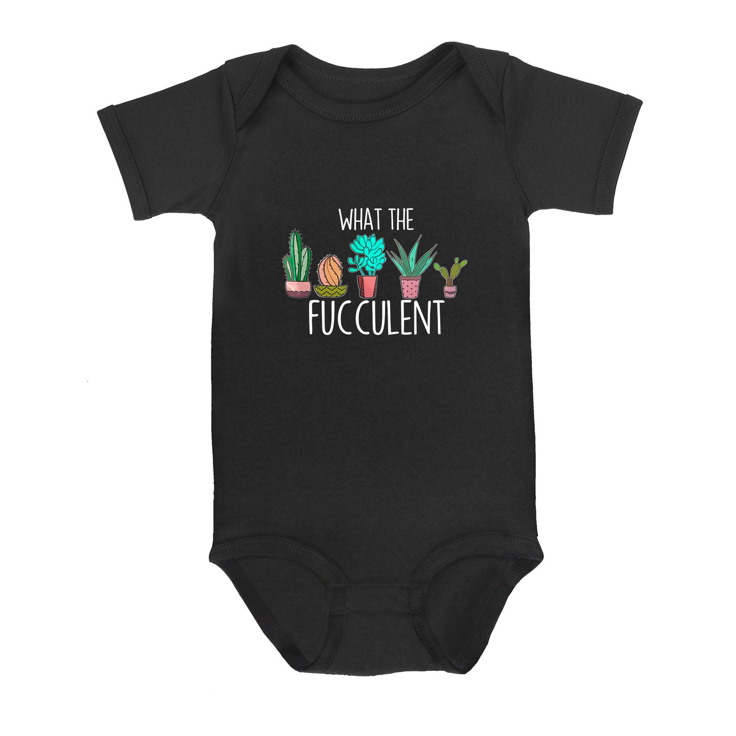 What the Fucculent Cactus Succulents Plants Gardening - Baby Onesie