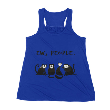 Premium Women's Tank - Ew People Funny Black Cat Wearing Mask