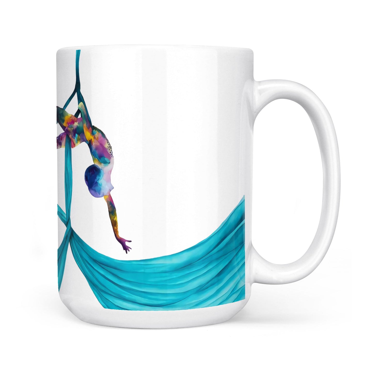 Watercolor Yoga White Edge-to-Edge Mug