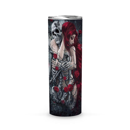 DealCrafty Ghosts And Girl Monster Paint Skinny Tumbler