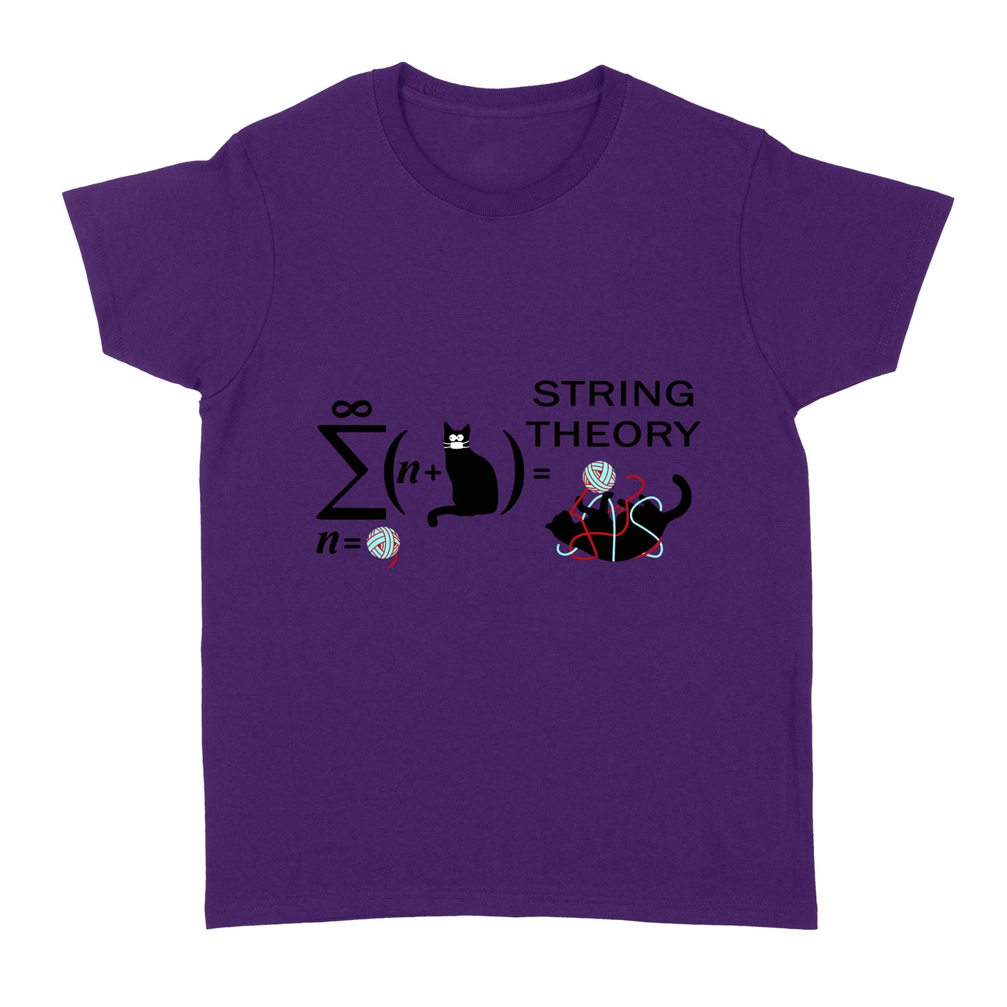 String Theory Cat Mask Funny Standard Women's T-shirt