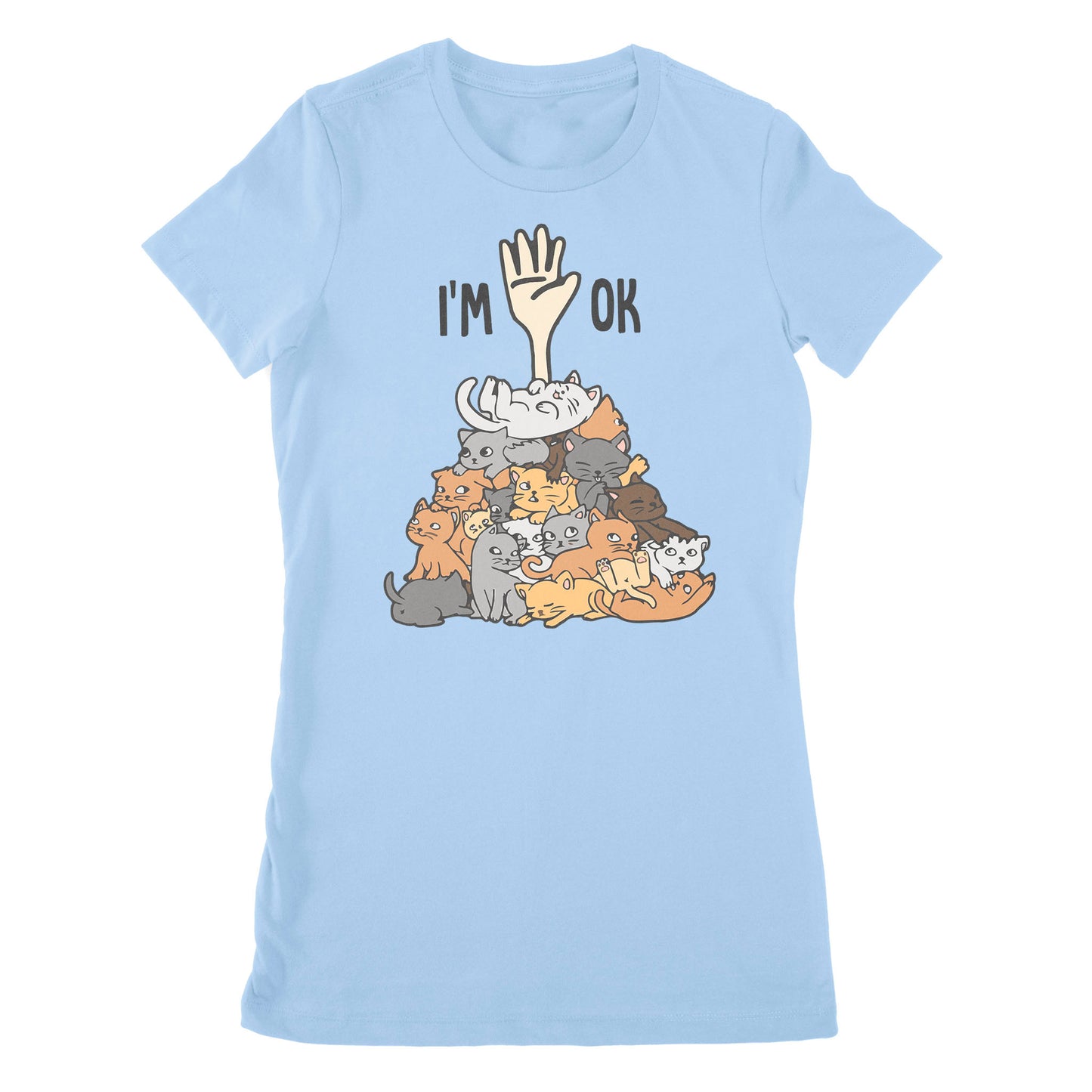 Premium Women's T-shirt - Full Of Cats Im Ok