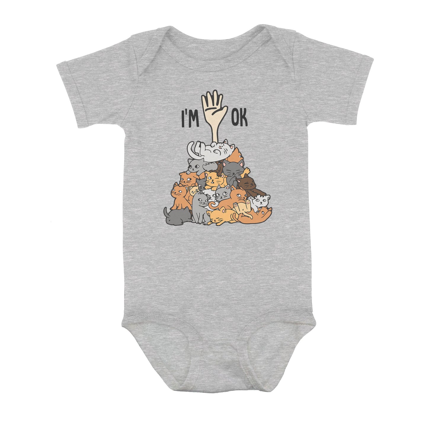 Full Of Cats Im Ok - Baby Onesie